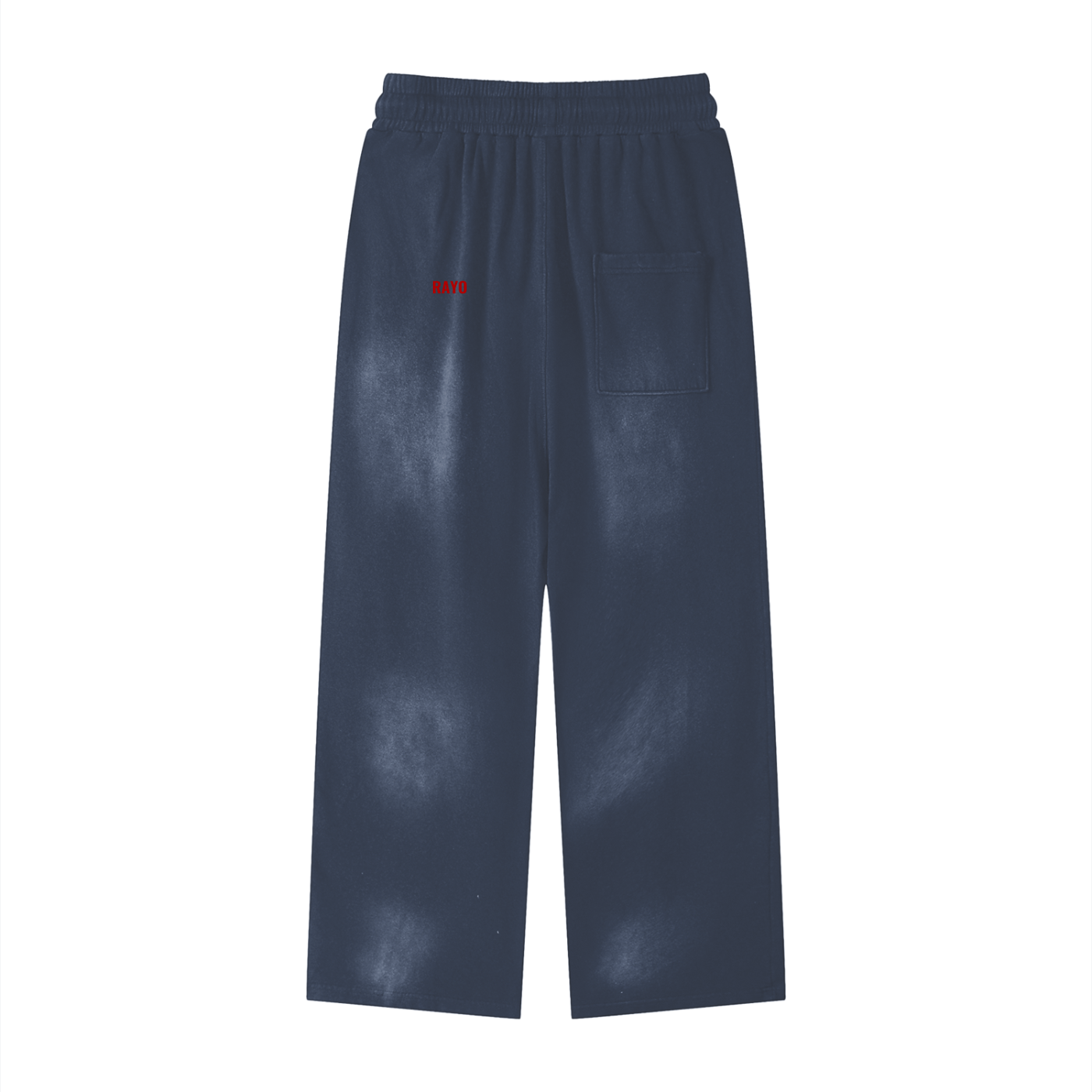 Acid Washed Straight-Legged Sweat Pants